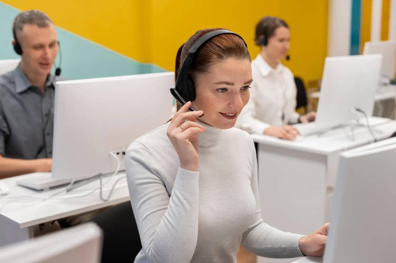 Contact centre team